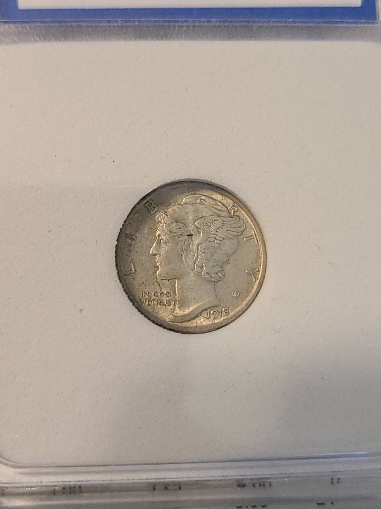 1918p better date mercury dime better date nice condition, 90 percent silver coin almost uncirculated rare