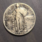 1930 standing liberty quarter, /very fine++ . 90 percent silver antique American coin