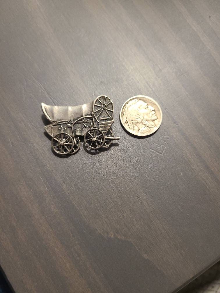 Beautiful sterling silver vintage silver wagon with working wheelsvintage collectible jewelry gift, holidays 2022