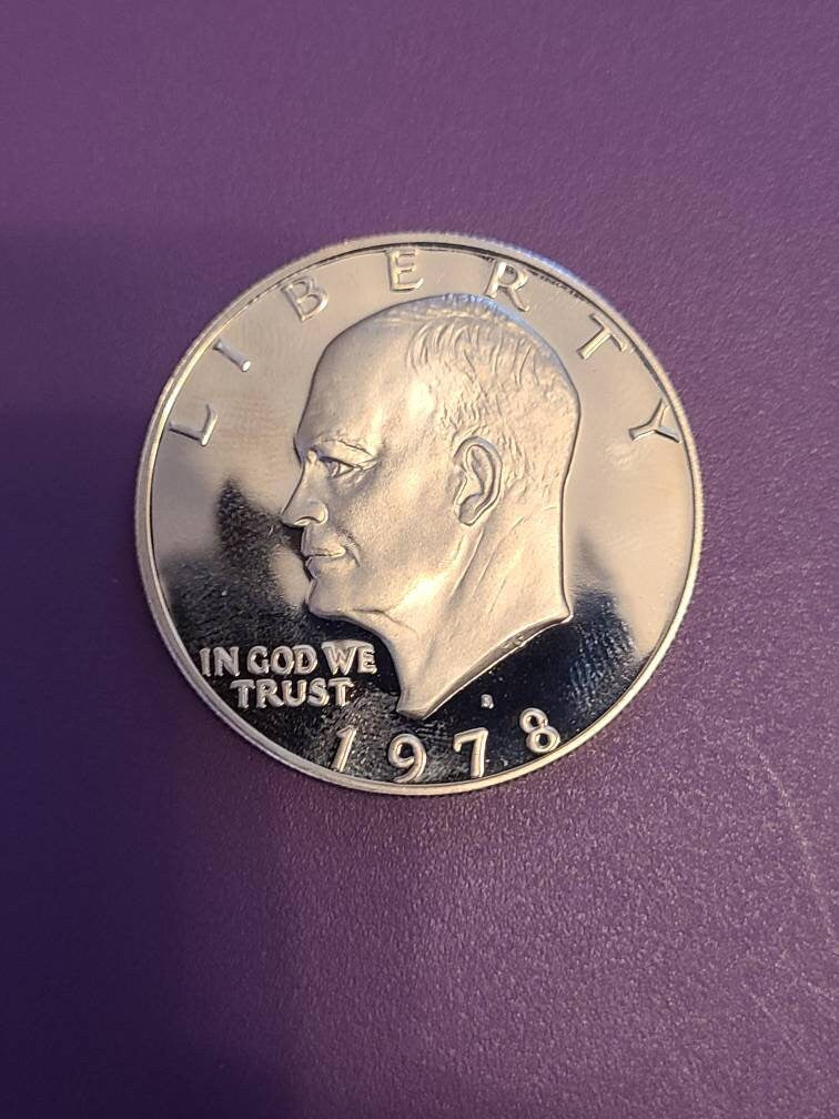1978s gem proof ike dollar, brilliant uncirculated example, lovely mint state Eisenhower dollar