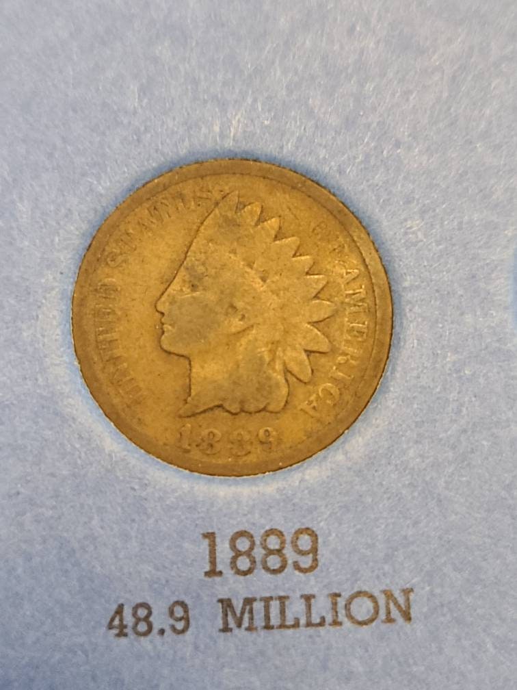 Indian Head Penny,  1800s better date copper antique American coin collecting,  gifts for him holiday gift 2022, old rare money