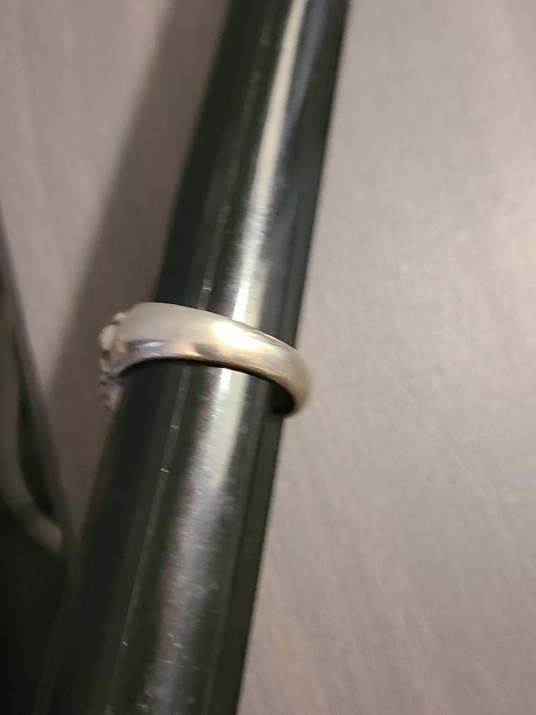 Sterling silver, handmade southwestern style, statement ring size 8.5  gifts for her  with rose quartz gemstones 9 grams