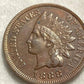 1888 indian head cent,  rare variety, almost uncirculated plus condition,  American antique coin collecting, gifts for him 2022