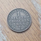 1858b German states 1 silver grossen  silver coin beautiful 1800s coin