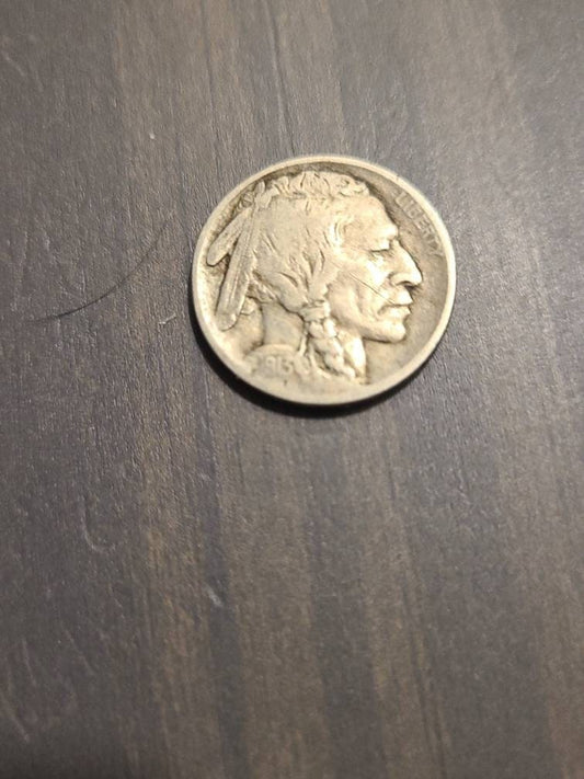 1913d buffalo nickel type one better date, high grade coin rare denver type one buffalo fine/very fine condition, gifts for him