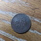 1830s bank token of Montreal, collectible Canadian large cent un sou French token