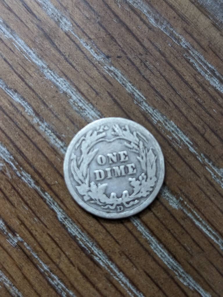 Barber silver dime random dates old silver coin collecting, gifts for him, you get one nice condition barber silver dime, pick your grade