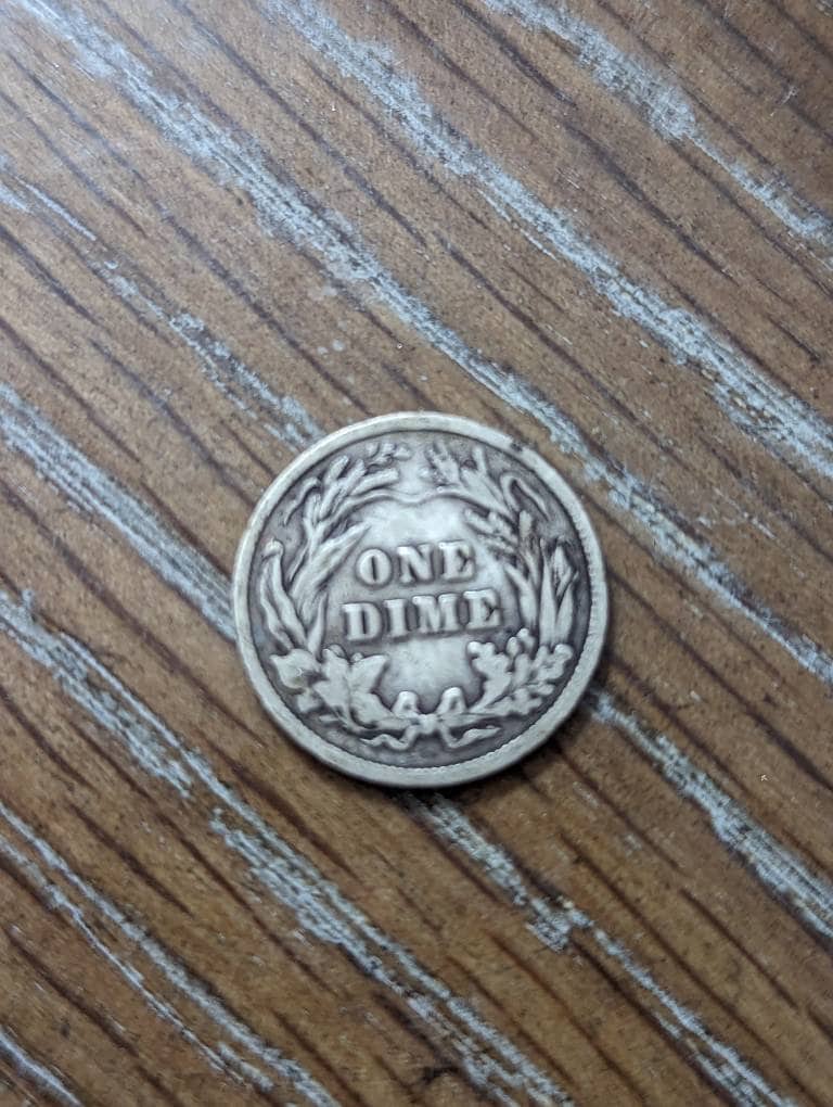 Barber silver dime random dates old silver coin collecting, gifts for him, you get one nice condition barber silver dime, pick your grade