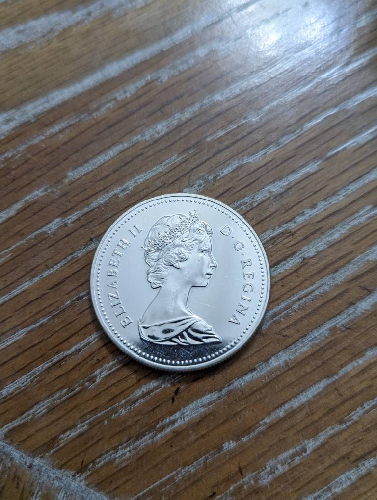 1983 Canada silver university of Edmonton toner,  dollar, beautiful large foreign silver coin