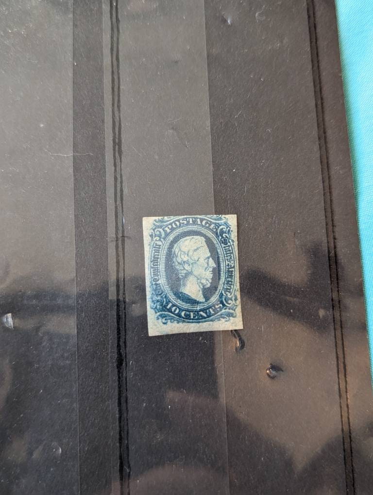 1863 confederate stamp stamp