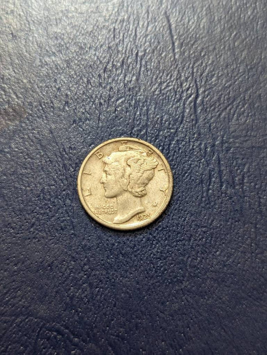 1925p mercury dime, better  date coin, rare nice condition antique American coin