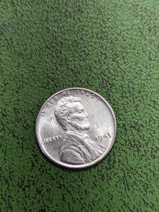 Steel penny, 1943pl uncirculated / to mint state high grade world War two coin, us coin collecting, gifts for him holidays 2022