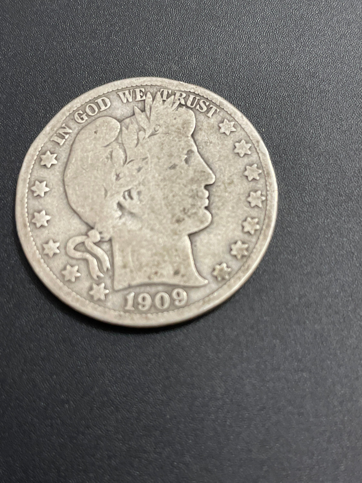 1909 Silver Half Dollar
