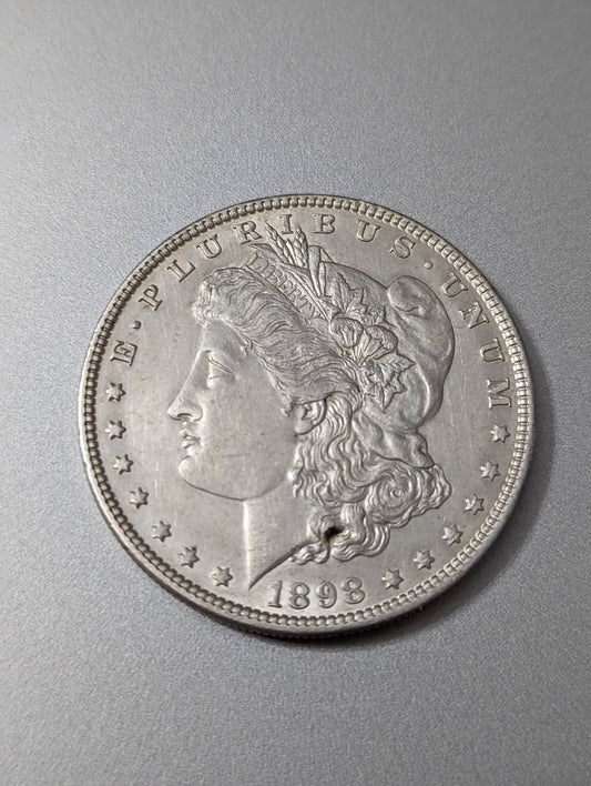 1898 morgan silver dollar almost uncirculated silver coin stunner! High grade antique us coins