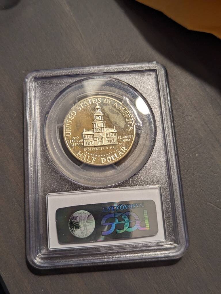 1976s bicentennial half dollar silver pcgs graded proof 69 deep cameo rare this nice,