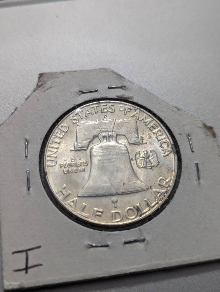 1957d Franklin half dollar