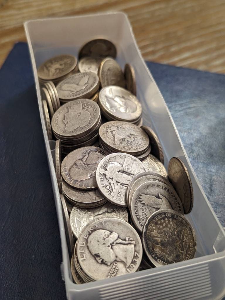 Us silver quarter lot 10 coins