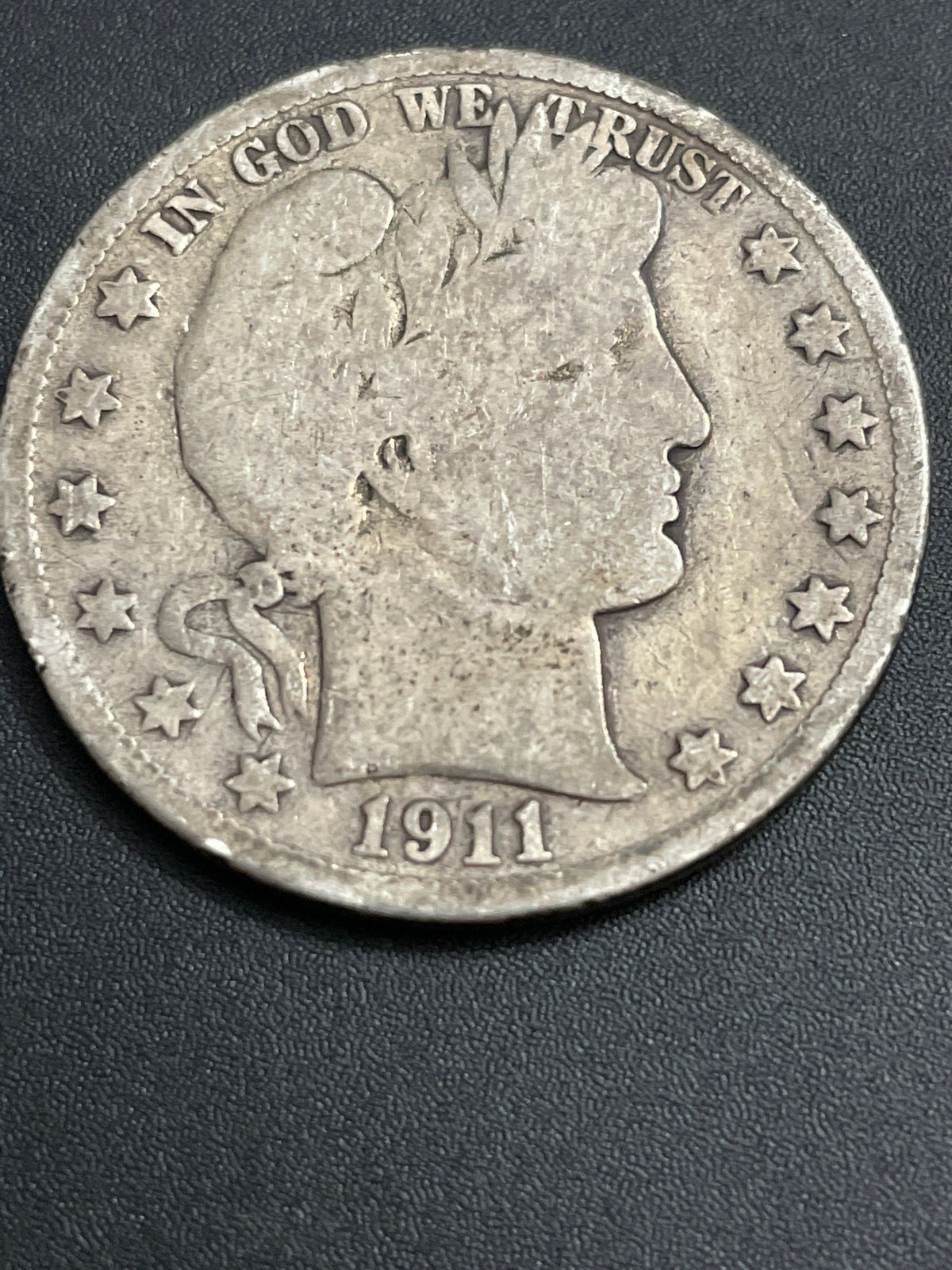 1911s barber Silver Half Dollar