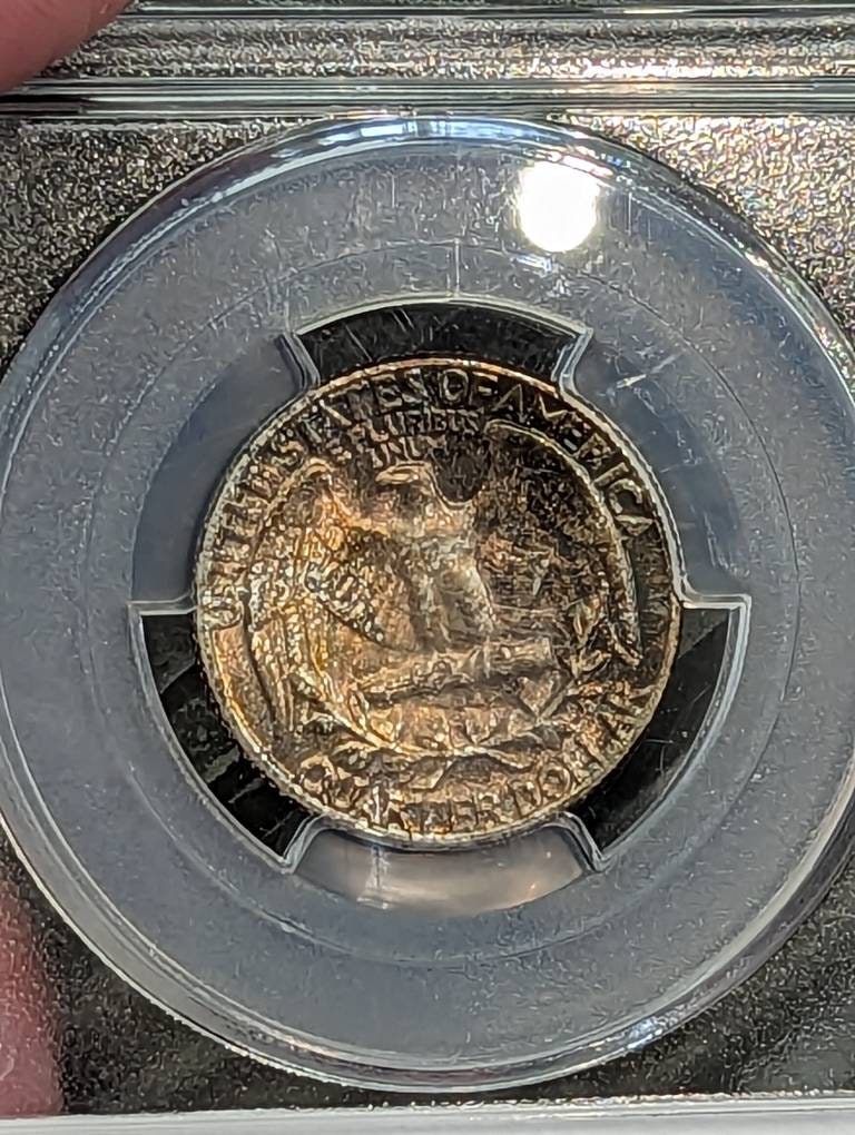 1952 silver graded quarters, pcgs ms66 with great toning, great collectors set