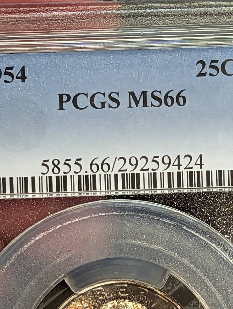 1952 silver graded quarters, pcgs ms66 with great toning, great collectors set