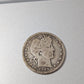 1909d barber silver quarter coin,  better date, nice condition,  antique American coin